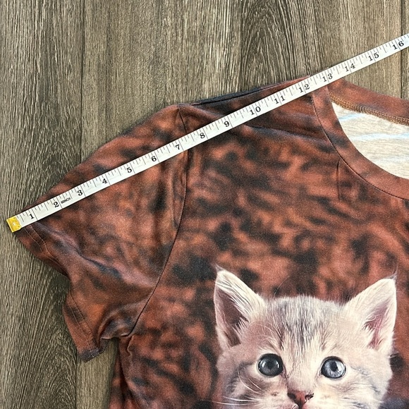 Women’s 3D Cat Print T-shirt! 😻 Size XXL - Picture 7 of 9